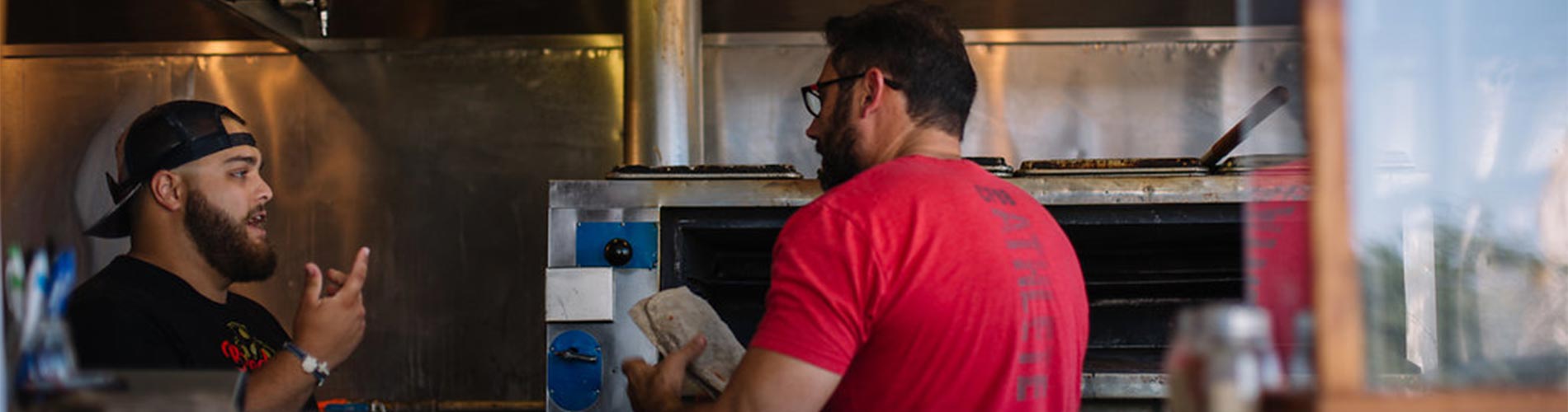 Employees at Broadway Pizza and Subs